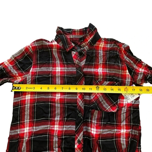Rails Hunter Plaid Black Candy White Red Shirt Button down Long Sleeve S NWT - Picture 8 of 11